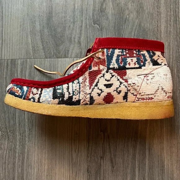 Todd Snyder x Clarks Originals Wallabee Red Kaleidoscope Mens US9.5